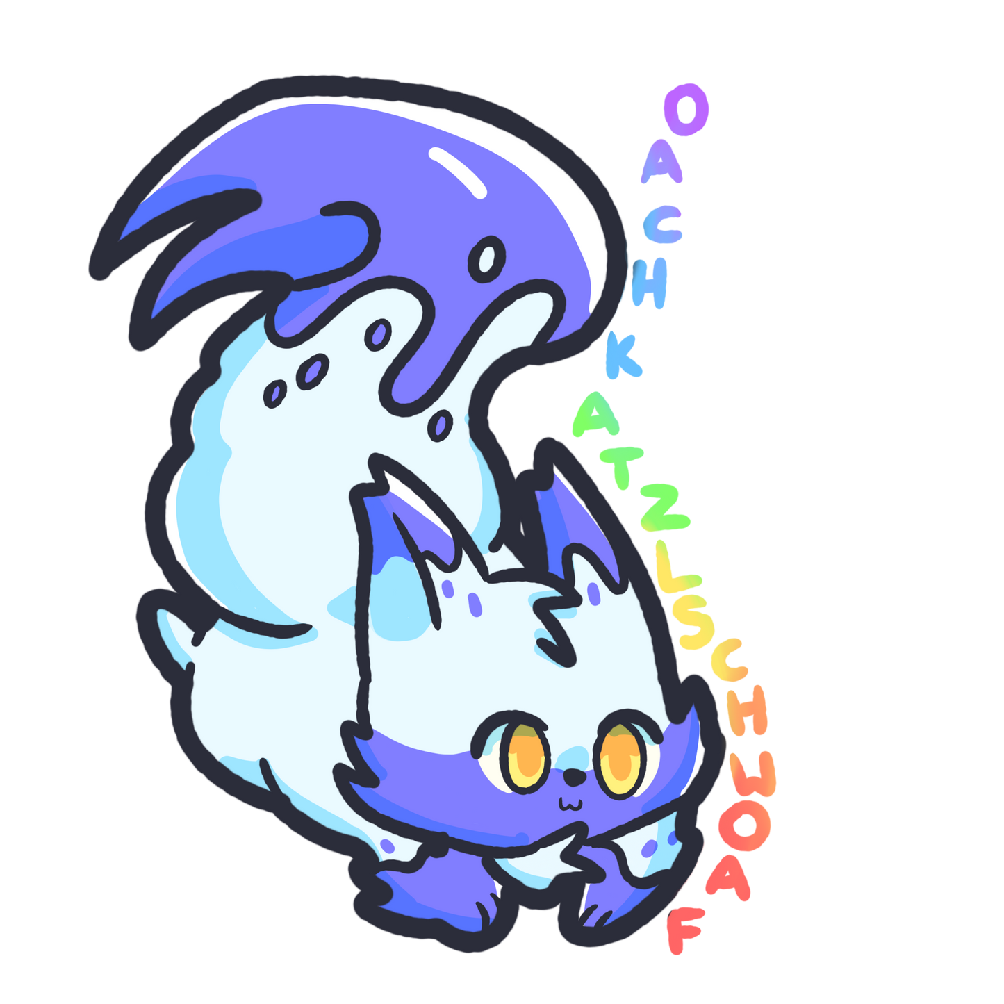 Oachkatzlschwoaf Sticker Waterproof