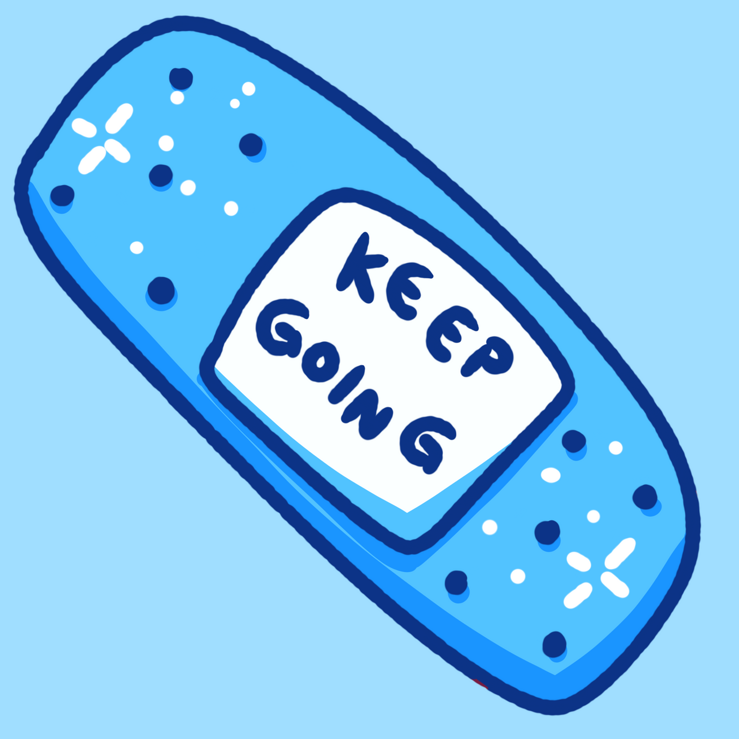 Keep Going Aid Sticker
