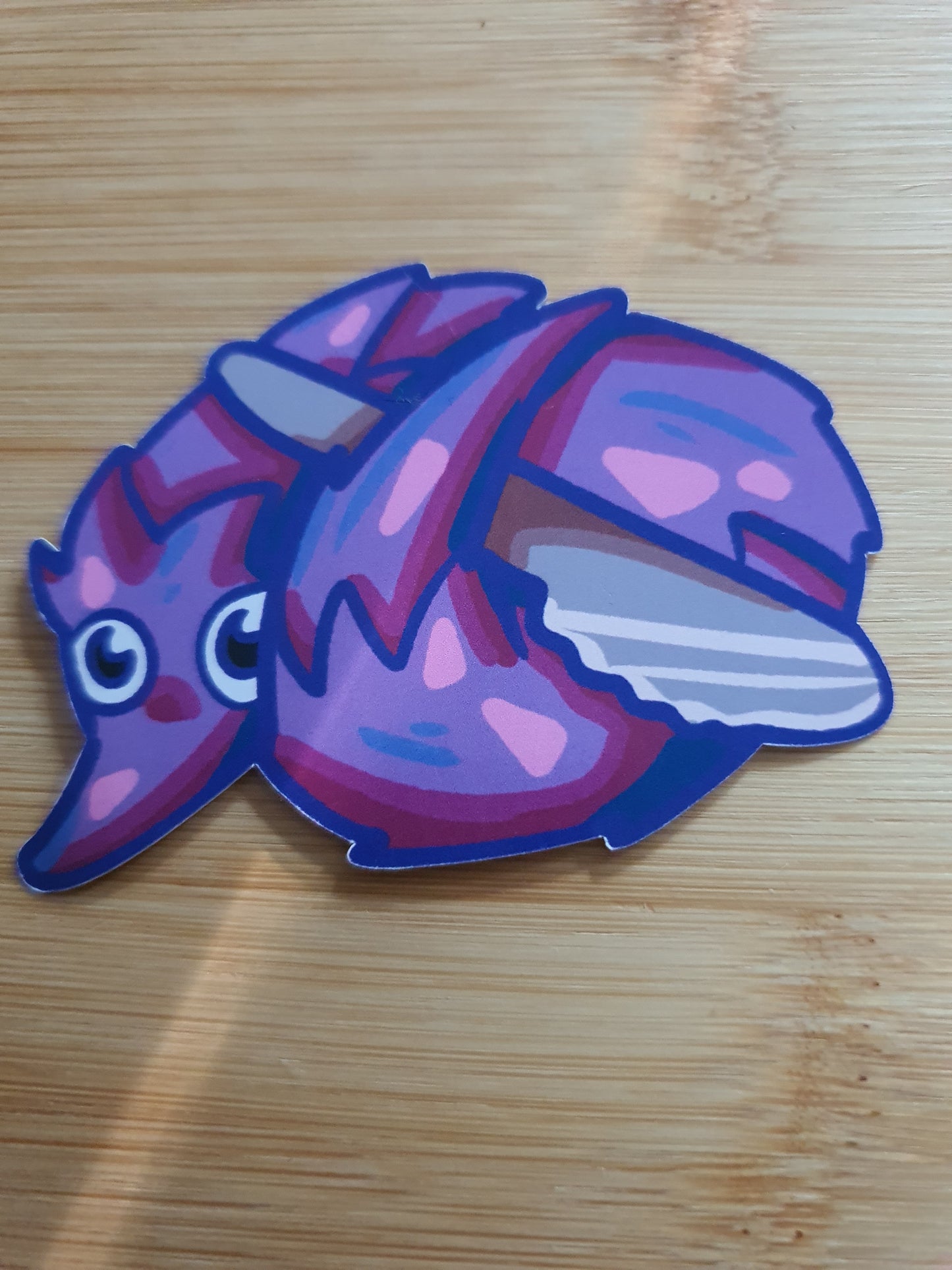 Worm on a String Knife Sticker