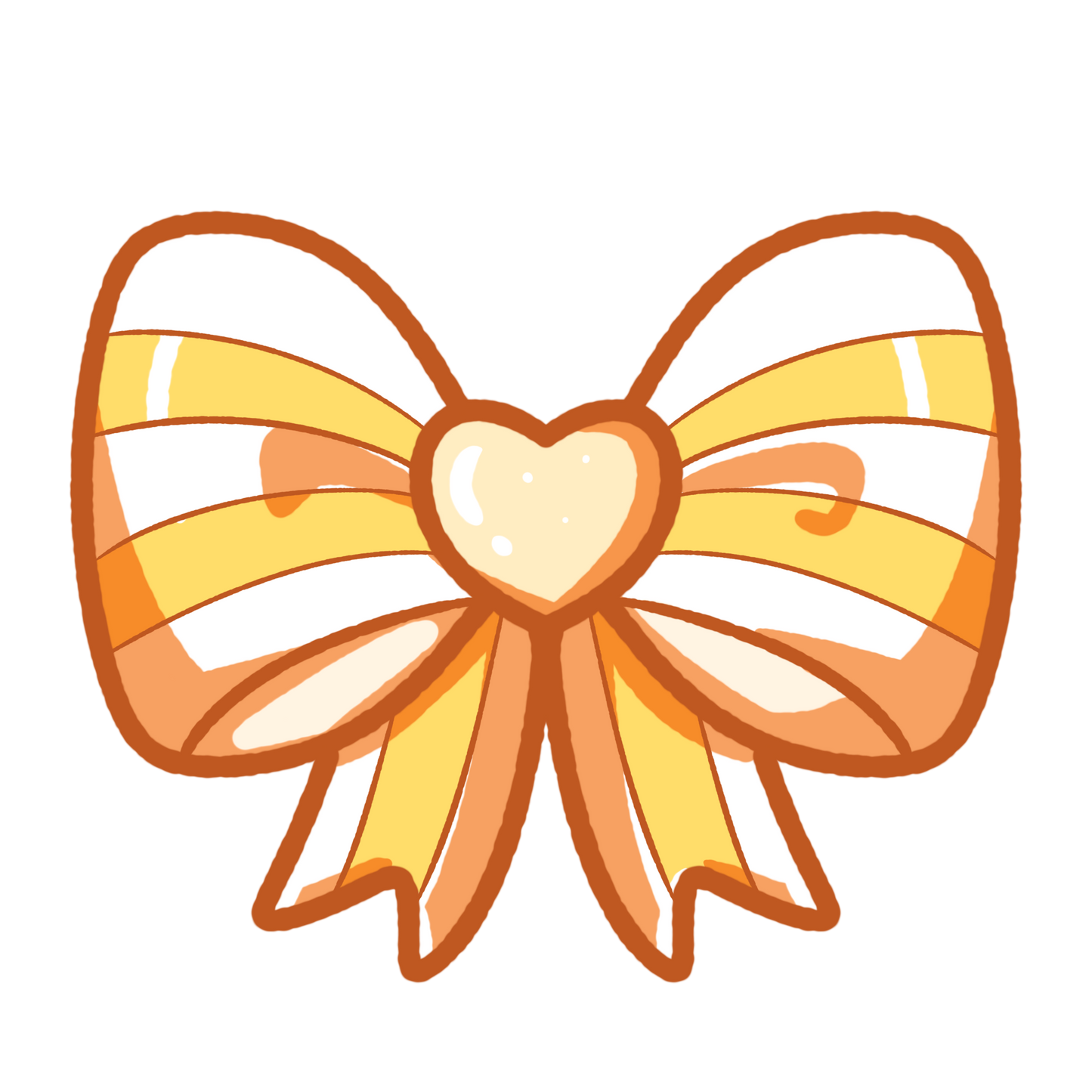 Yellow Bow Sticker