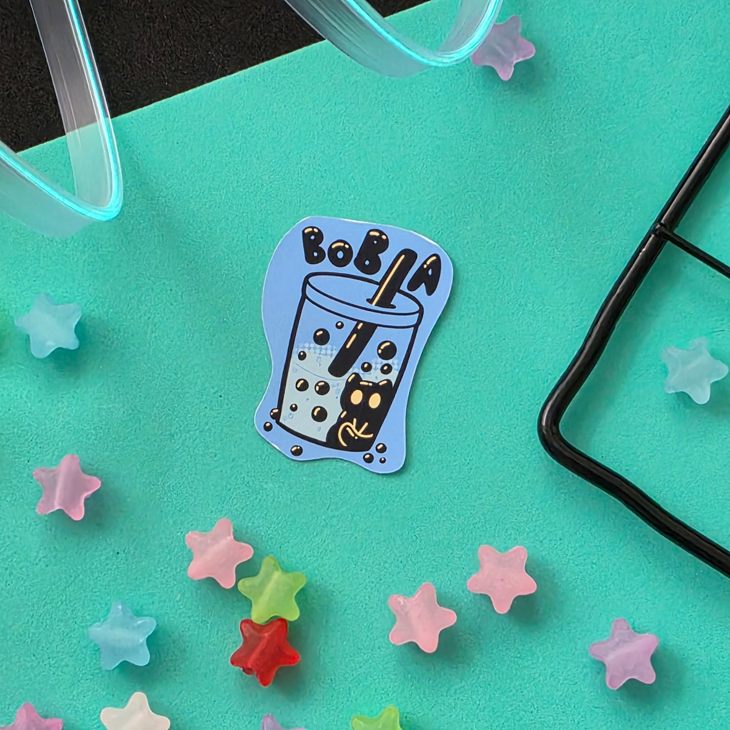 Boba Cat Sticker