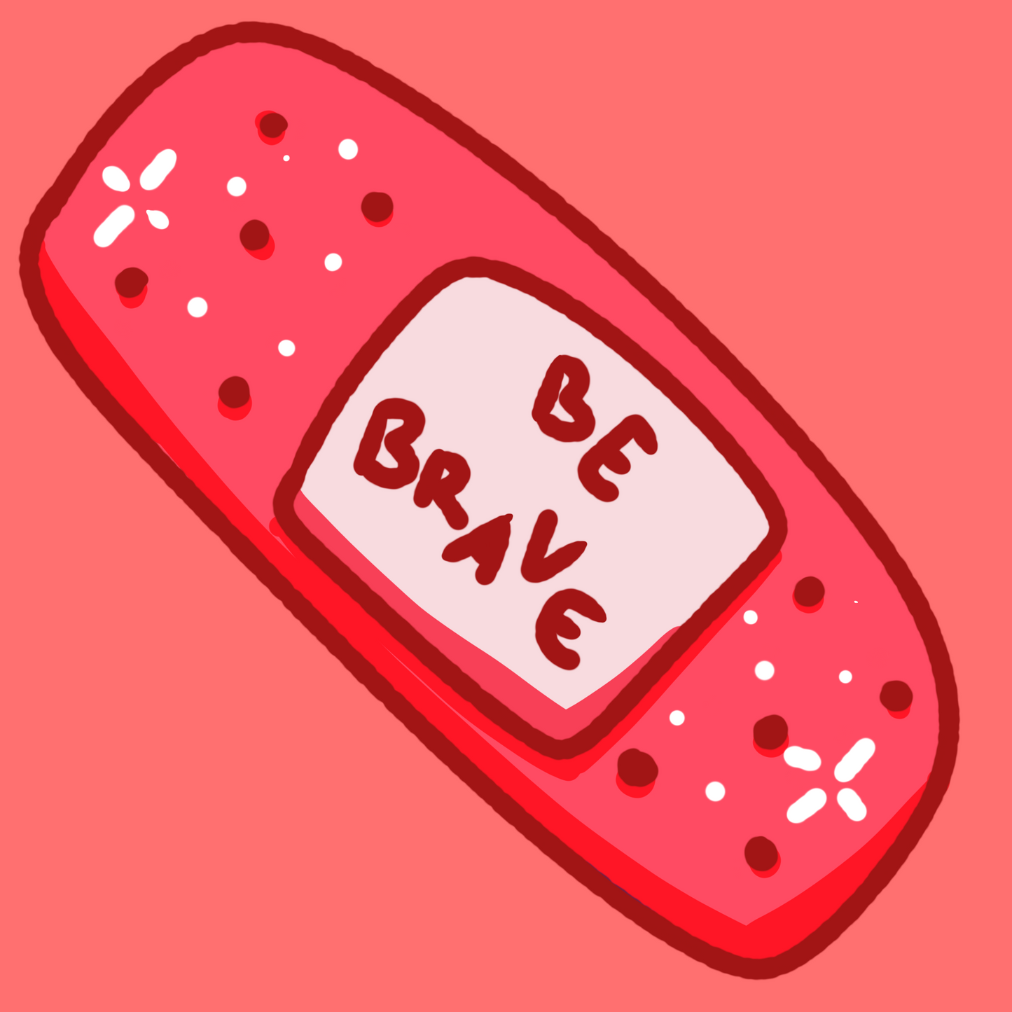 Be Brave Aid Sticker