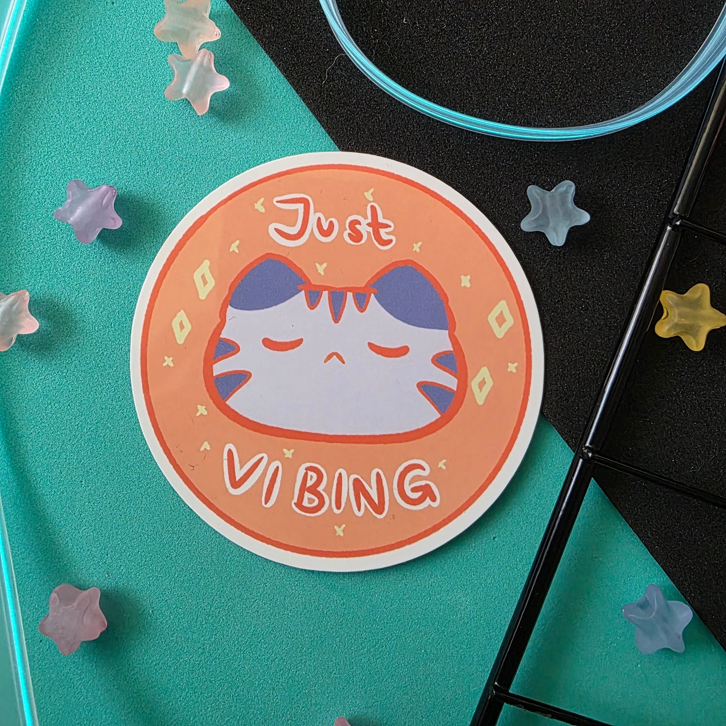 Just Vibing Sticker Waterproof