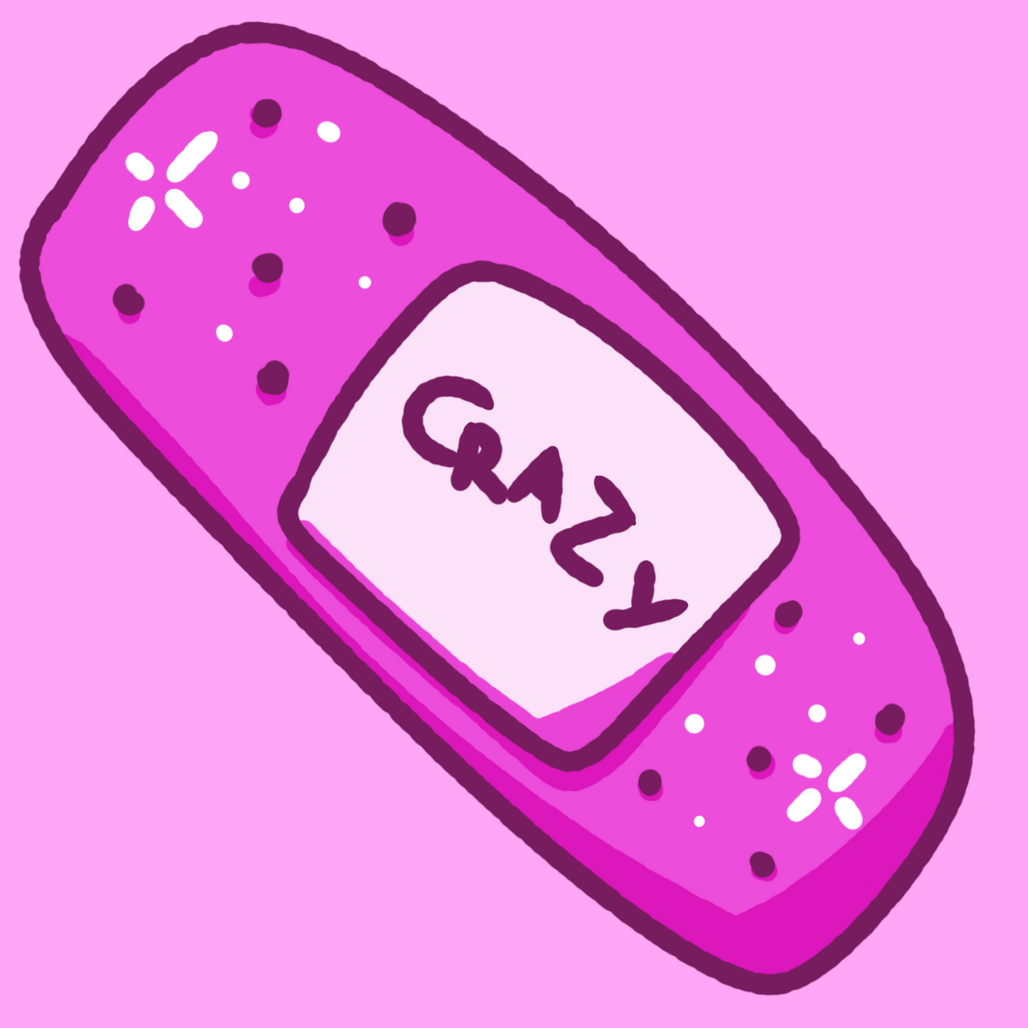 Crazy Aid Sticker