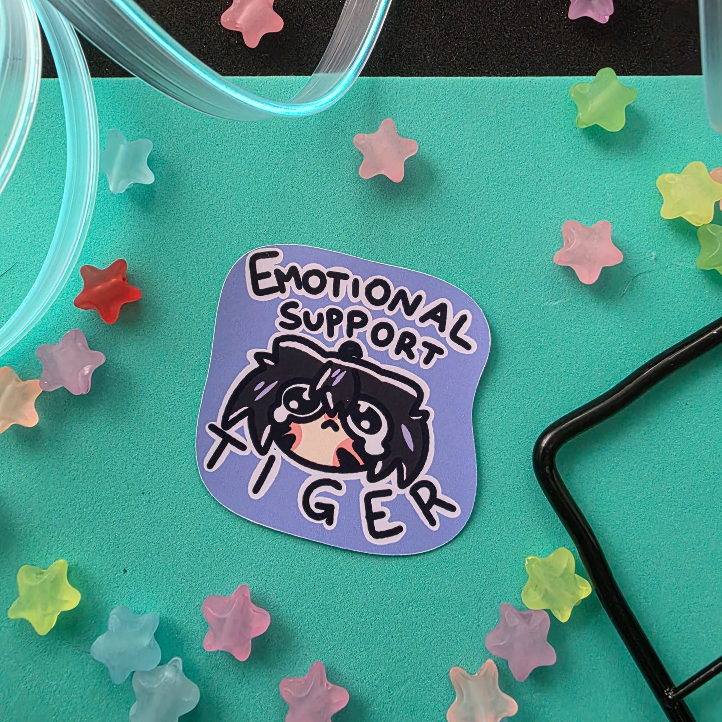Emotional Support Tiger Sticker