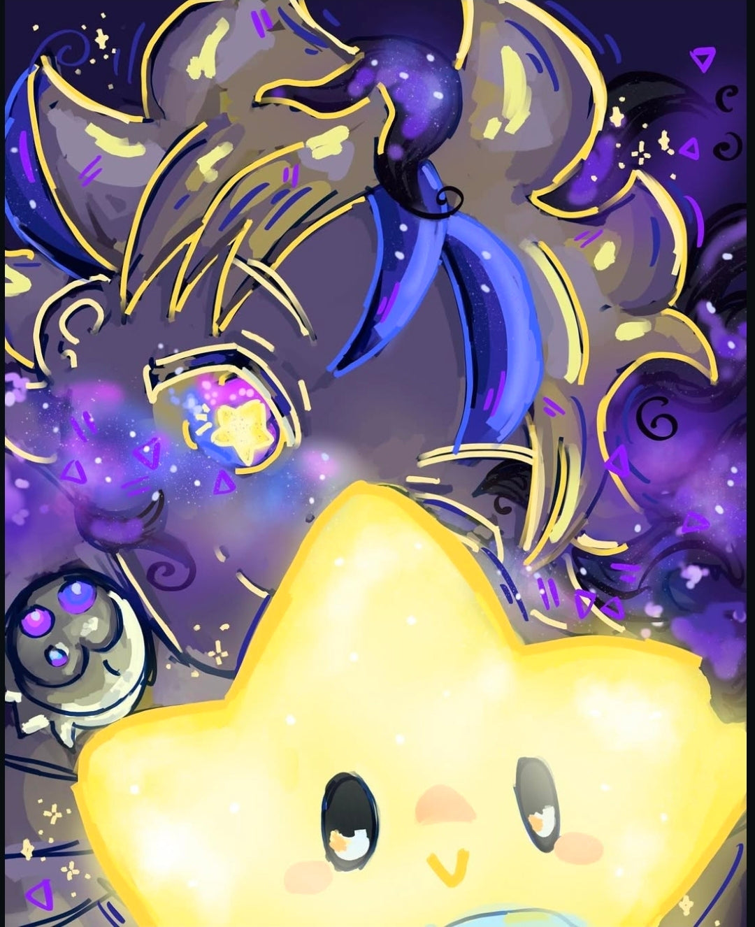 Aster and Kira Artprint A4