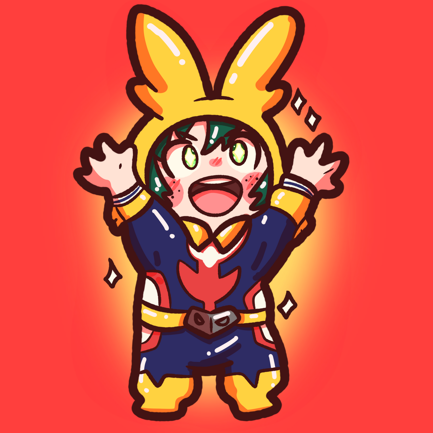 Smol Deku Sticker