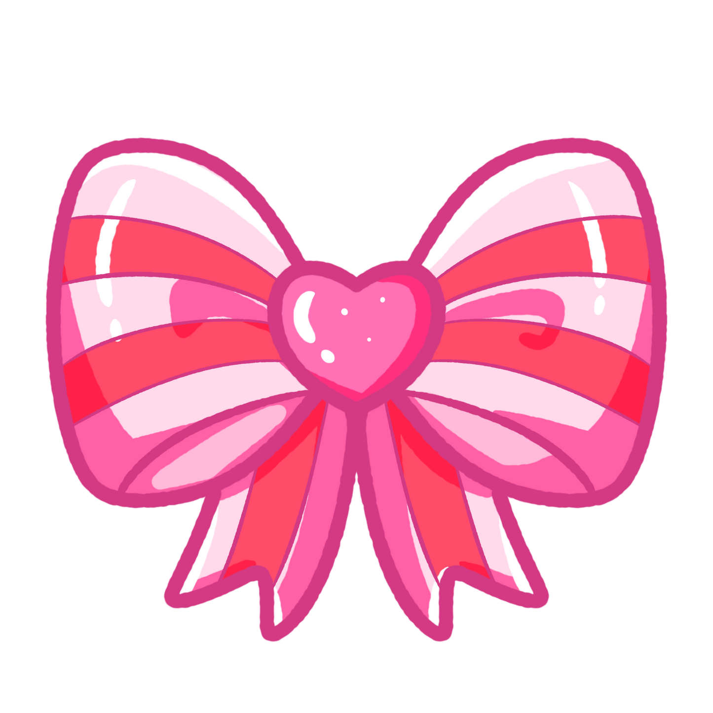 Pink Bow Sticker