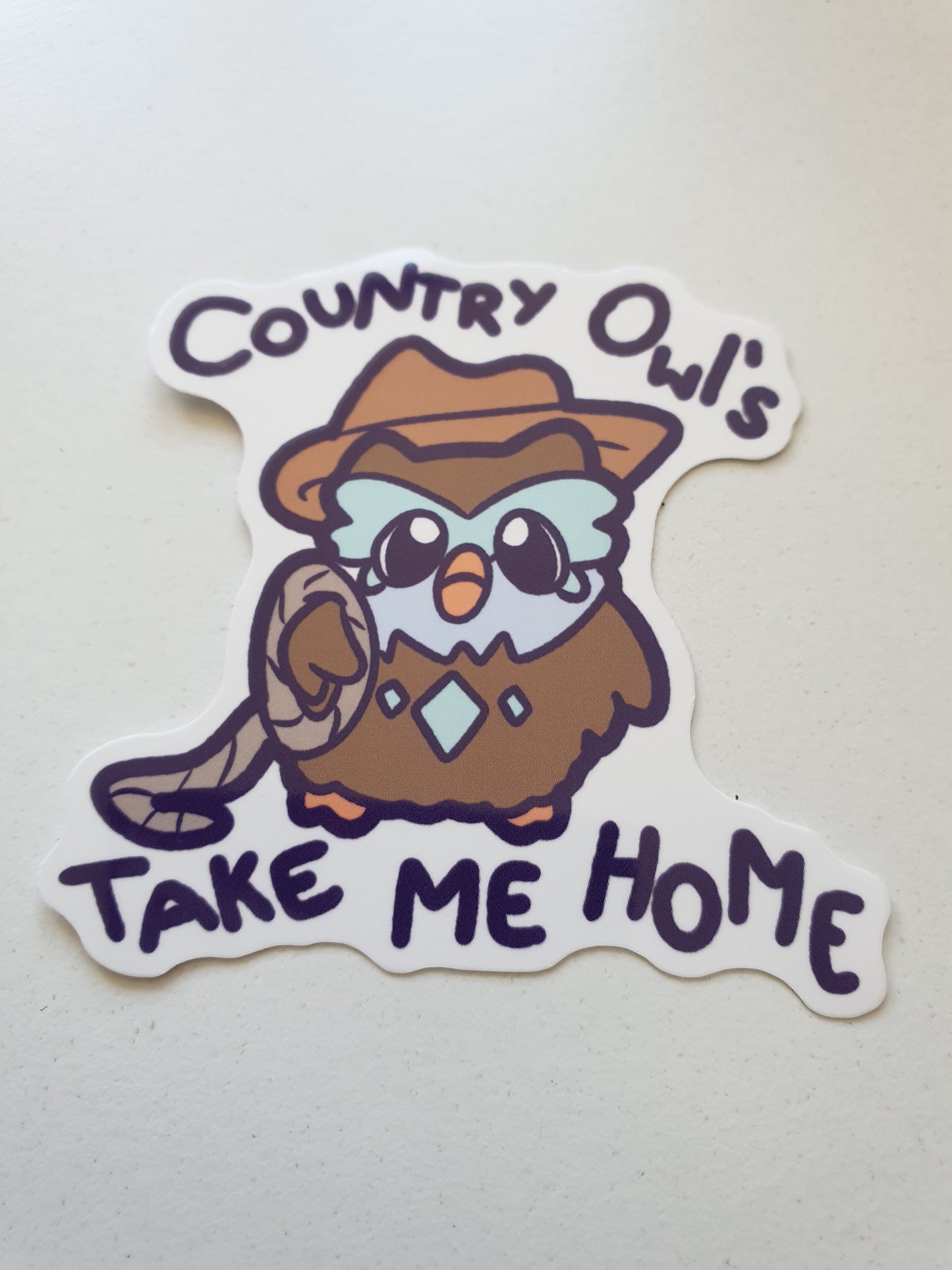 Country Owls Sticker Waterproof