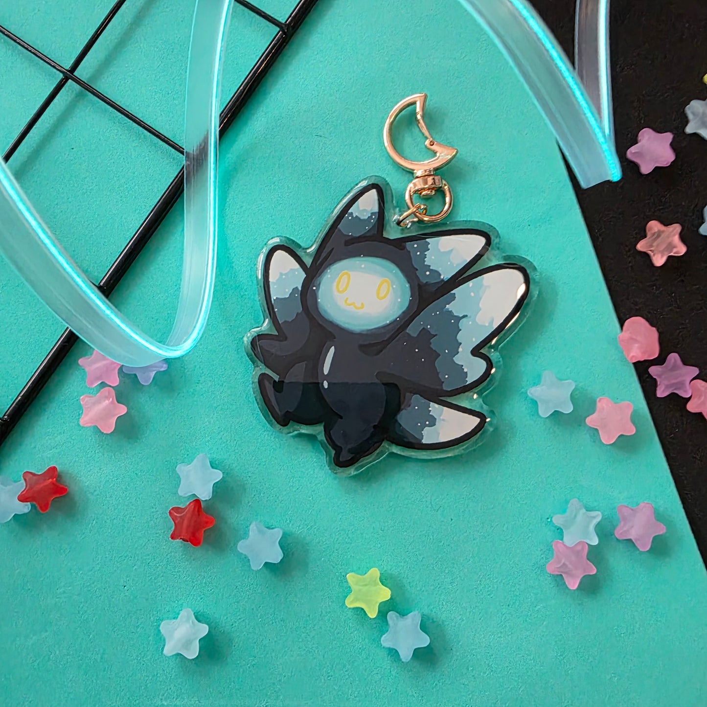 Cyber Ghost Keychain
