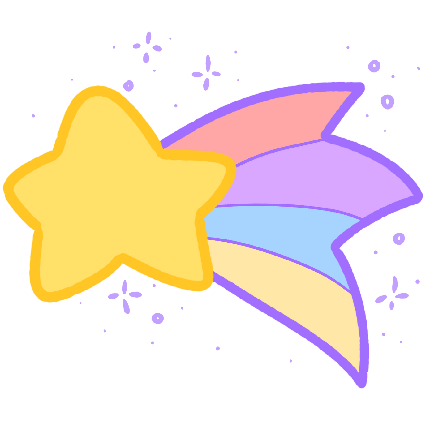 Shootingstar Star Sticker