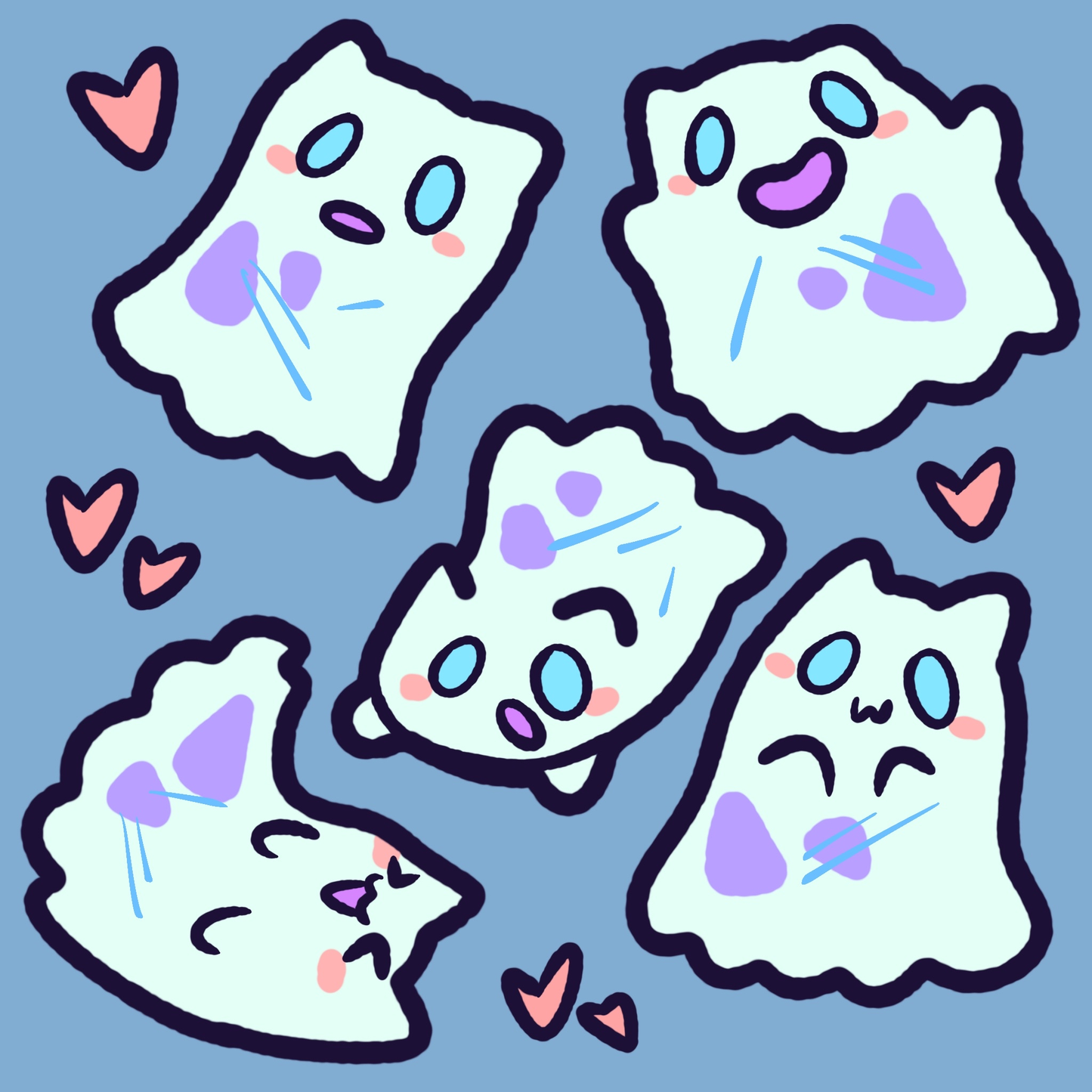 GhostCats Stickersheet