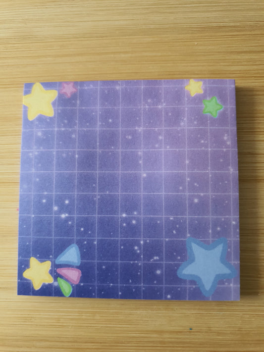 Glitter Stars Sticky Note