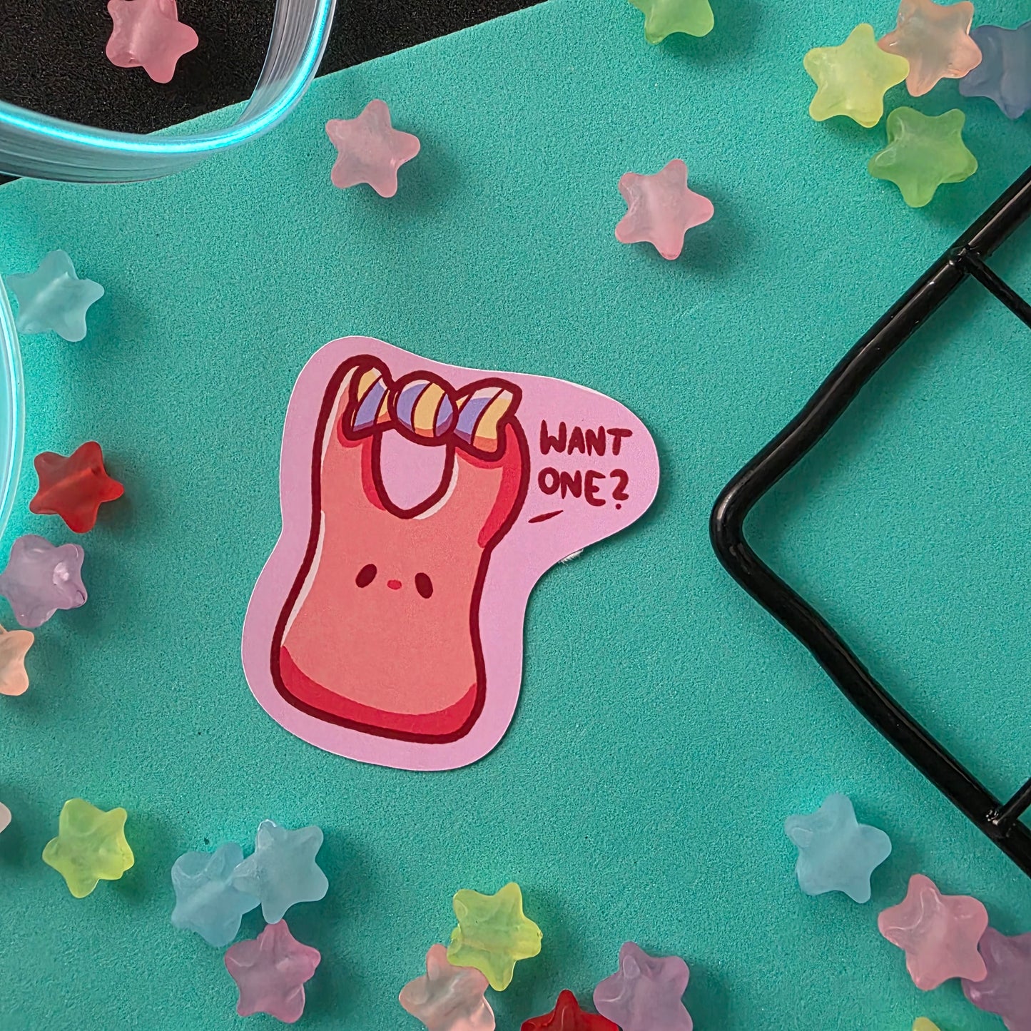 Want One? Sticker