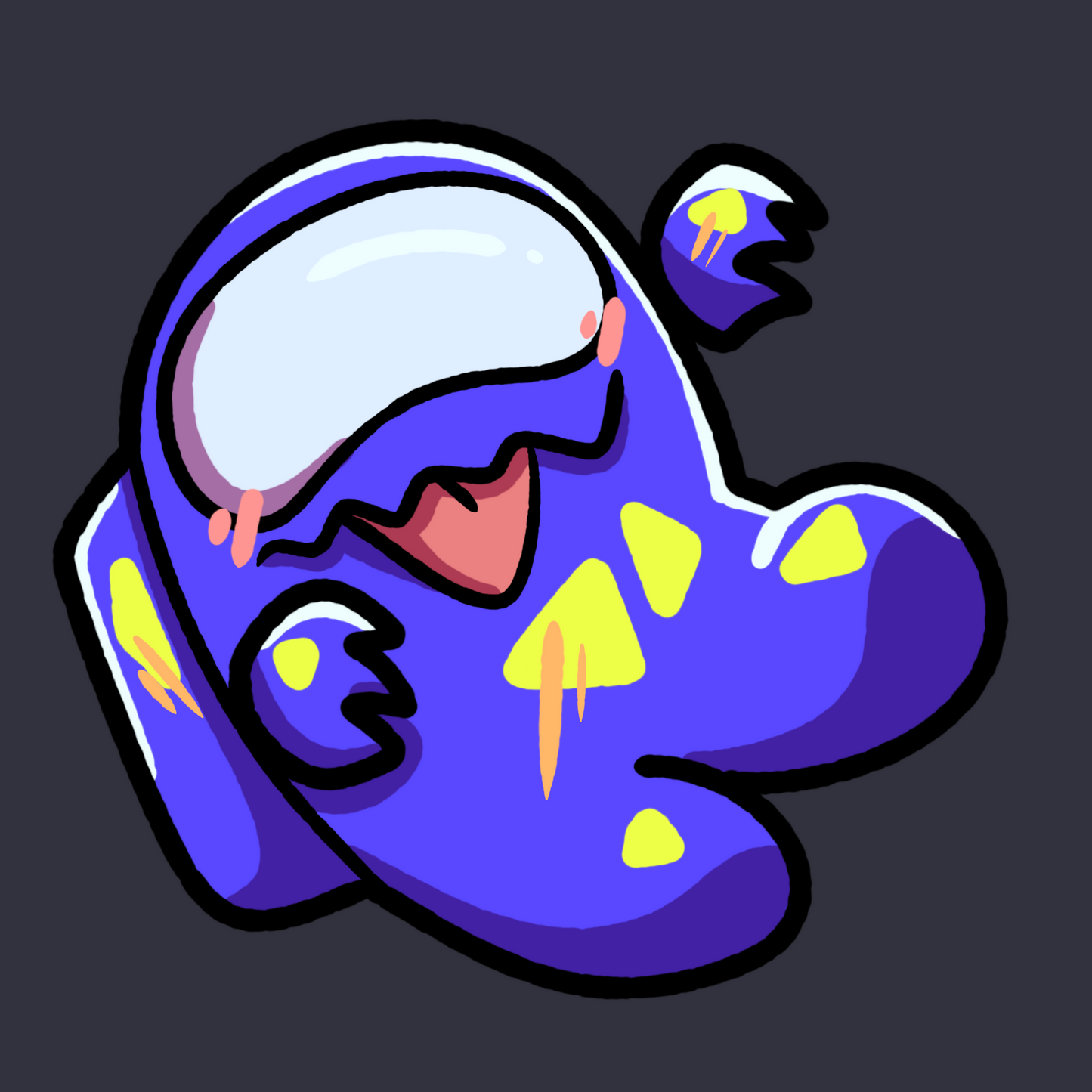 Among Us Blau Sticker