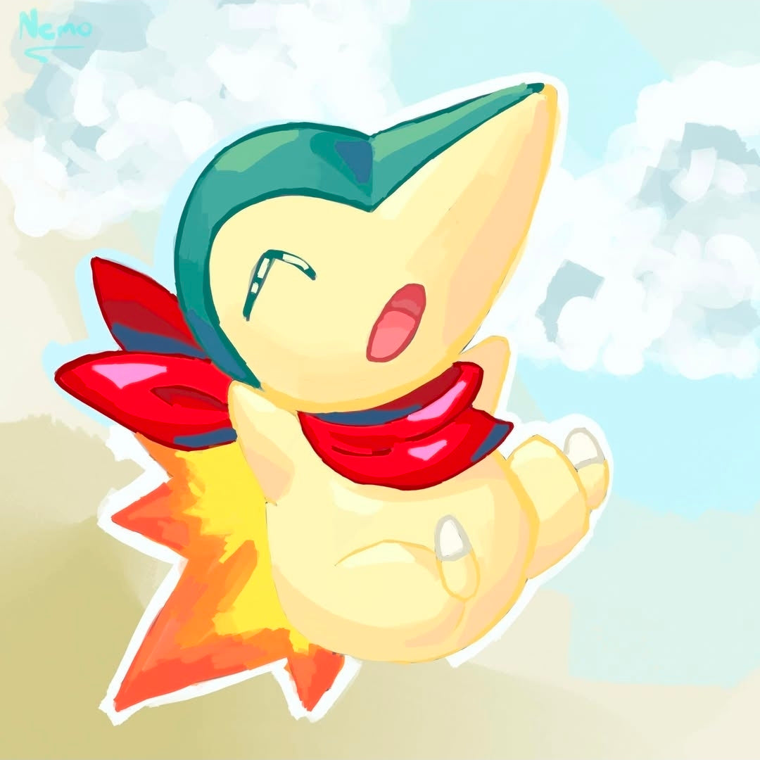 Cyndaquil Artprint Square