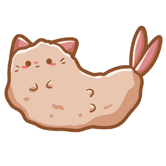 Cat Shrimp Sticker
