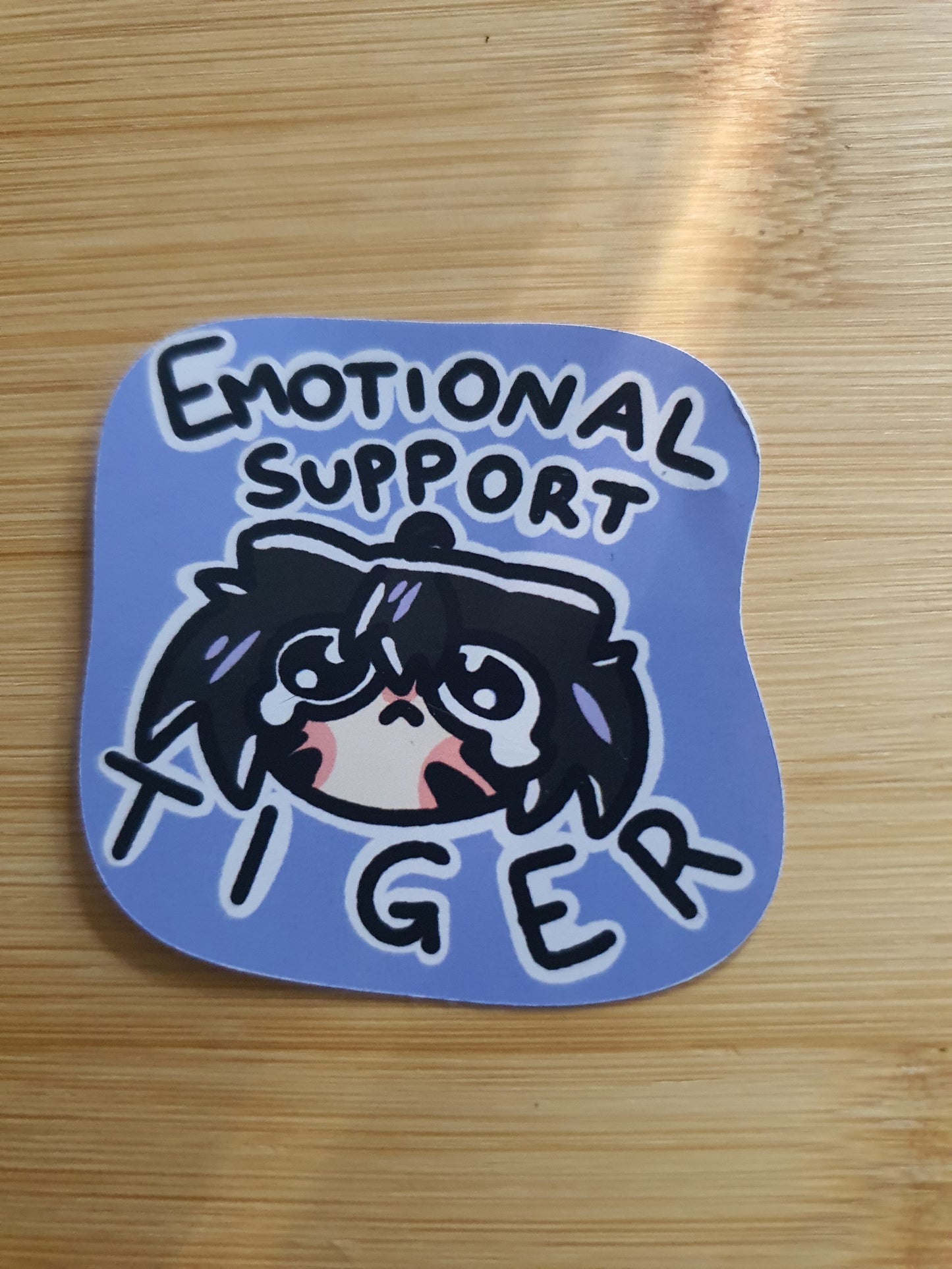 Emotional Support Tiger Sticker
