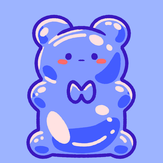 Gummy Bear Blue Sticker