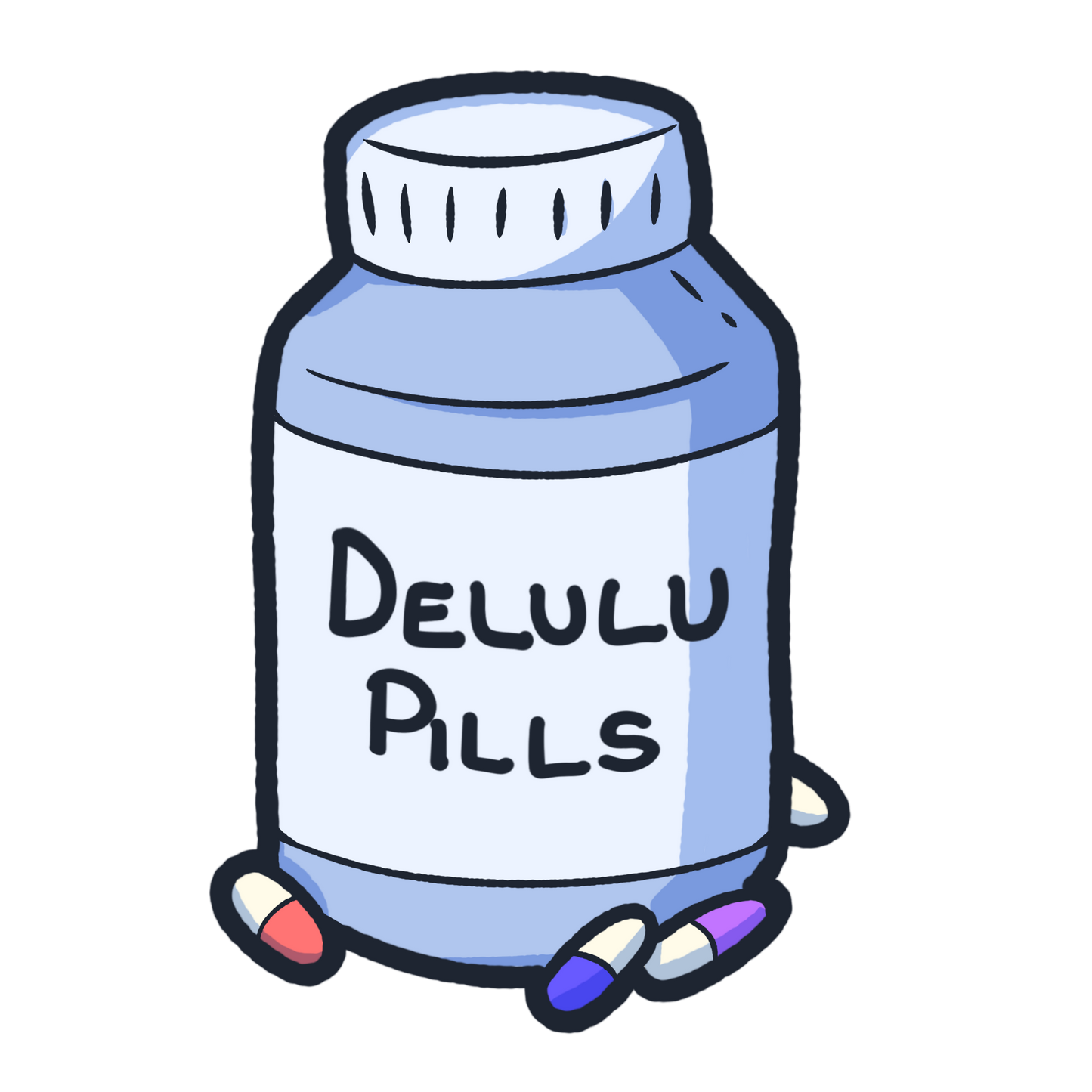 Delulu Pills Sticker