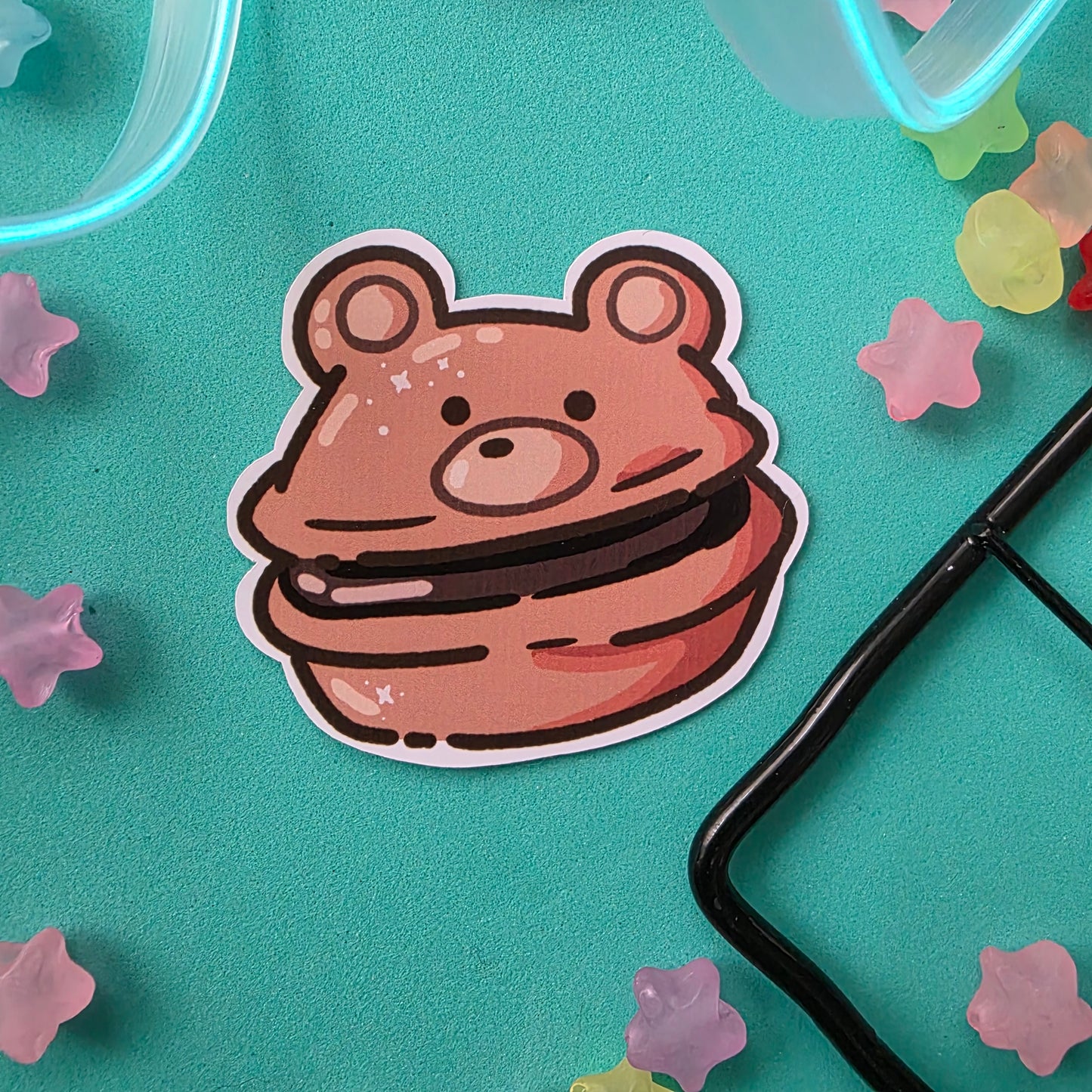 Macaron Bär Sticker