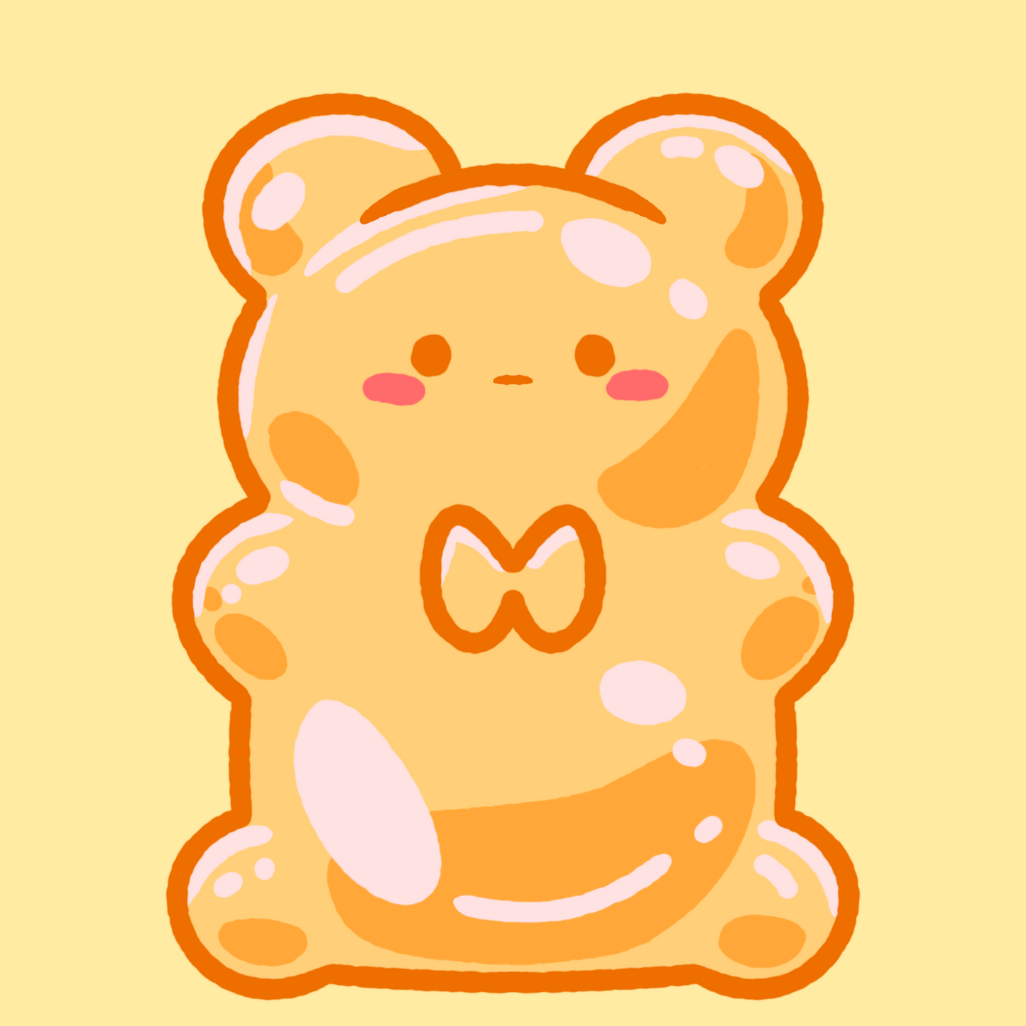 Gummy Bear Yellow Sticker
