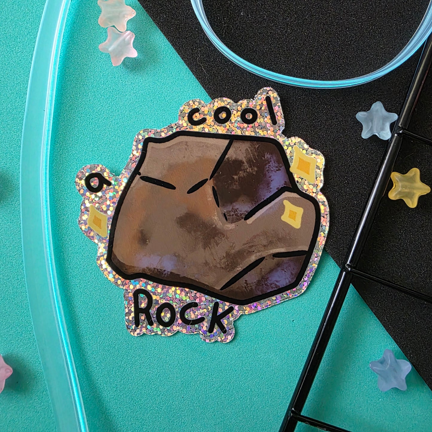 A Cool Rock Sticker Waterproof