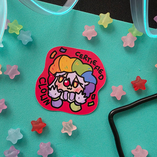 Certiefied Clown Sticker