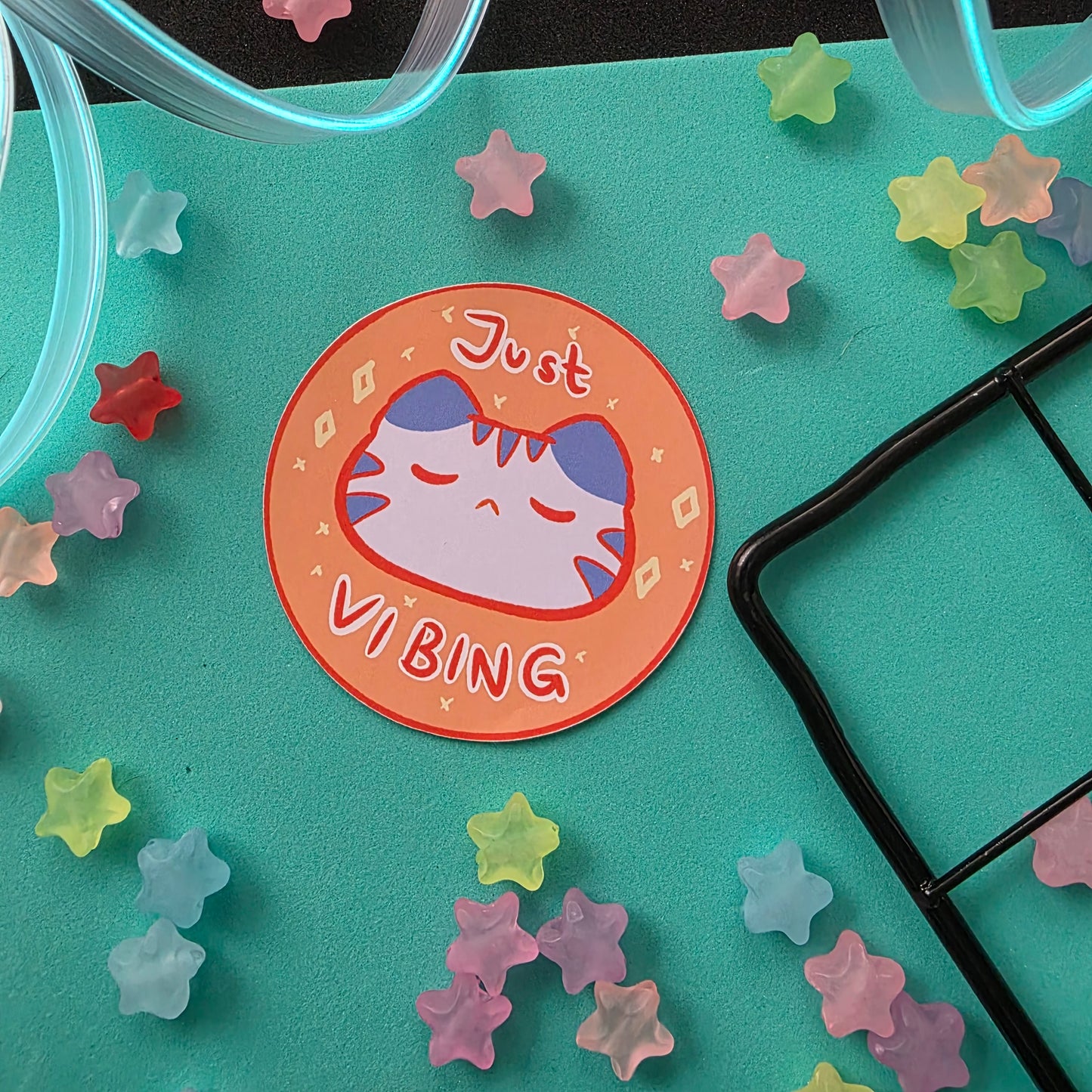 Just Vibing Sticker