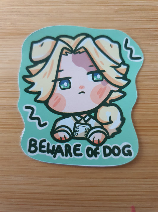 Beware of Dog Sticker