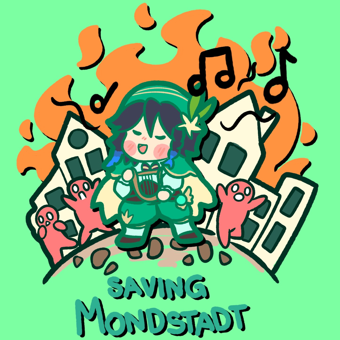 Saving Mondstadt T-Shirt