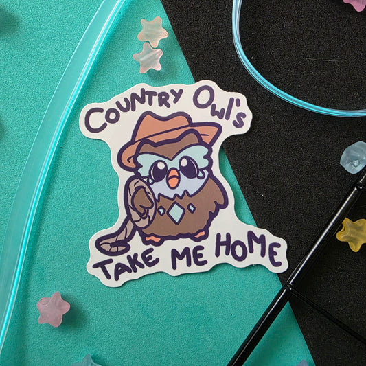 Country Owls Sticker Waterproof