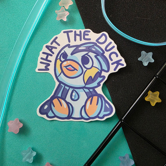 What the Duck Sticker Waterproof