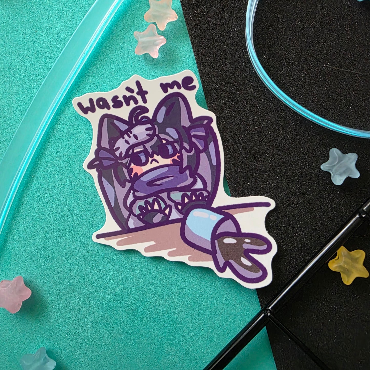 Wasn't me Sticker Waterproof