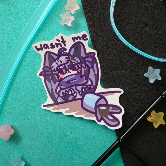 Wasn't me Sticker Waterproof
